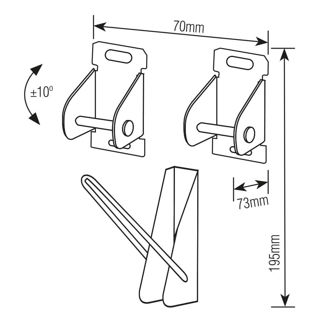 Suporte para Tv de 10'' a 85'' Preto - Brasforma